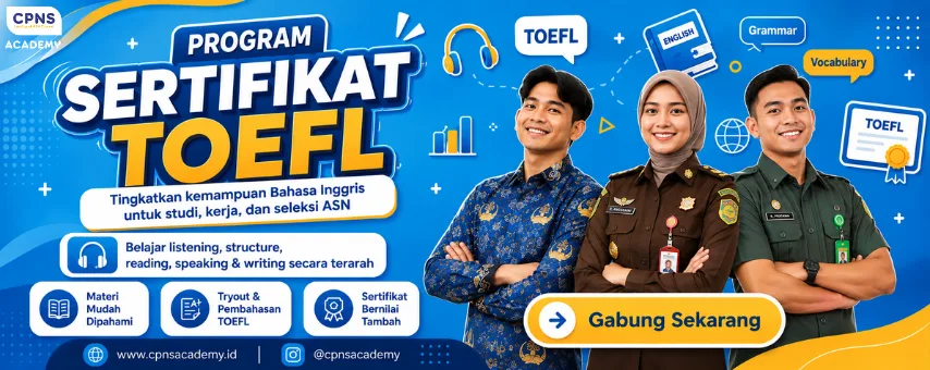 UJIAN TOEFL ONLINE CPNS ACADEMY